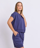 Foxwood Hustler Tee - Deep Blue