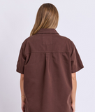 Foxwood Daisy S/S Shirt - Chocolate