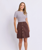 Foxwood Amanda Skirt - Chocolate