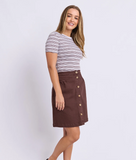 Foxwood Amanda Skirt - Chocolate