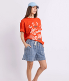 Foxwood Crossover Tee - Grenadine