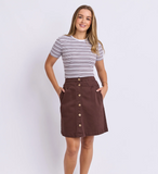 Foxwood Leona Rib Top - Chocolate