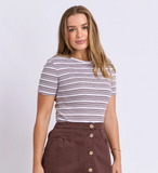 Foxwood Leona Rib Top - Chocolate