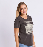 Foxwood Voyage Tee - Washed Black