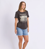 Foxwood Voyage Tee - Washed Black