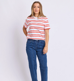 Foxwood Pure Stripe Tee - White