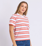 Foxwood Pure Stripe Tee - White