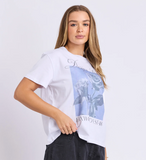 Foxwood Studio Rose Tee - White