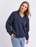 Foxwood Solace Vee Crew - Navy
