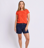 Foxwood Effortless Tee - Grenadine