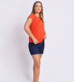 Foxwood Effortless Tee - Grenadine