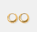Milla Heart Asta Huggie Earrings - Gold