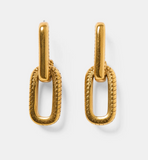 Milla Heart Rixa Drop Earrings - Gold