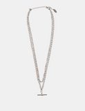 Milla Heart Oda Layered Necklace - Silver