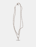 Milla Heart Oda Layered Necklace - Silver