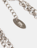 Milla Heart Oda Layered Necklace - Silver
