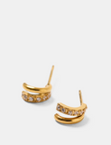 Milla Heart Aya Huggie Earrings - Gold