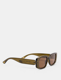 Milla Heart Freja Sunglasses - Green / Brown