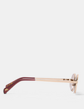 Milla Heart Asta Sunglasses - Gold/ Brown