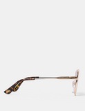 Milla Heart Runa Sunglasses - Gold/ Brown