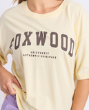 Foxwood Interval Tee - Buttercream/ Choc