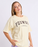 Foxwood Interval Tee - Buttercream/ Choc