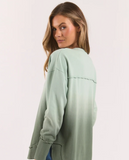 Foxwood Simplified Dip-Dye Crew - Sage Ombre