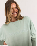 Foxwood Simplified Dip-Dye Crew - Sage Ombre