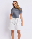 Foxwood Leona Rib Top - Navy