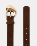 Milla Heart Rose Hip Belt - Brown