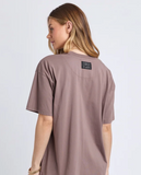 Foxwood Captain Tee - Walnut/White