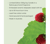 CIRCA 300g Candle Christmas - Raspberry & Rhubarb
