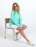 Foxwood Jayne Throw on Top - Neon Mint
