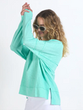 Foxwood Jayne Throw on Top - Neon Mint