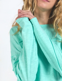 Foxwood Jayne Throw on Top - Neon Mint