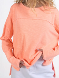 Foxwood Jayne Throw on Top - Neon Peach