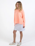 Foxwood Jayne Throw on Top - Neon Peach