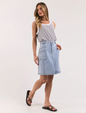 Foxwood Florence Skirt - Pale Blue Wash