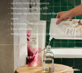 CIRCA 250ml Fragrance Diffuser Refill Pouch & 12 Reeds - Jasmine & Magnolia