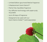 CIRCA Christmas Replacement Scent Stems - Raspberry & Rhubarb