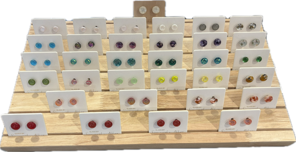 Samantha Abbott Glass Studs - Assorted colours