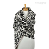 Reversible Leopard Luxe Scarf - Black