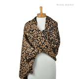 Reversible Leopard Luxe Scarf - Tan