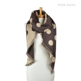 Reversible Polka Dots Scarf - Coffee