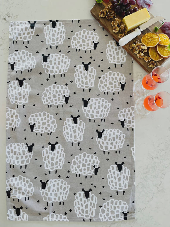 Tea Towel - Grey Sheep