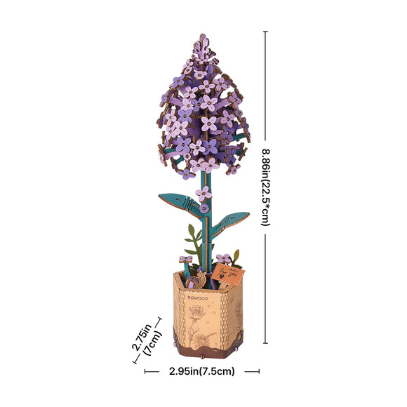 Robotime Wooden Bloom - Lilac