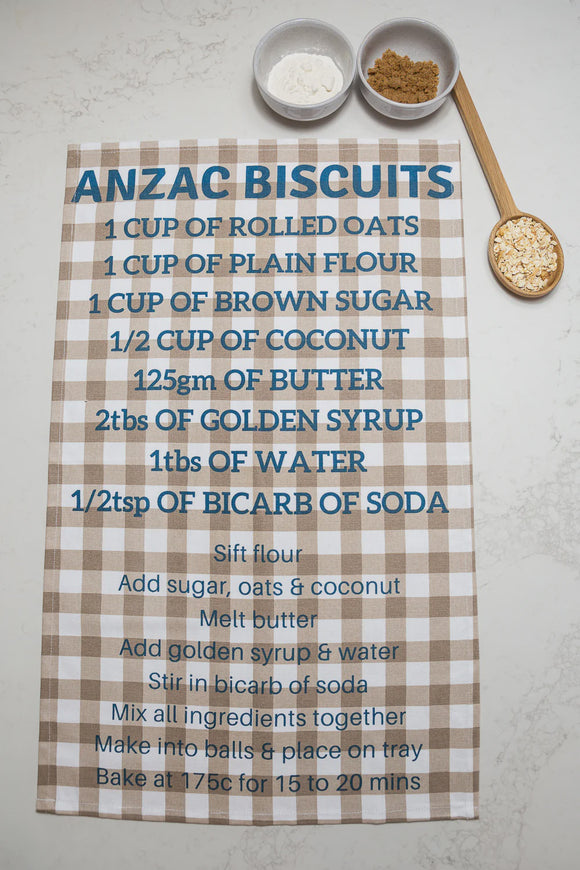 Tea Towel - Anzac Biscuits