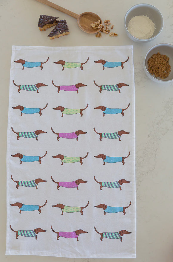 Tea towel - Sausage Dog