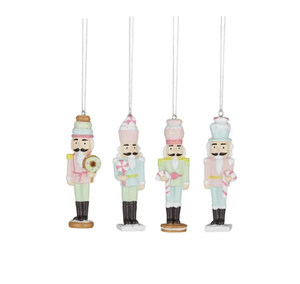 Christmas Ornament - Pastel Nutcracker Assorted