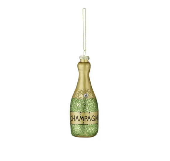 Christmas Ornament - Glass Bubbles Bottle